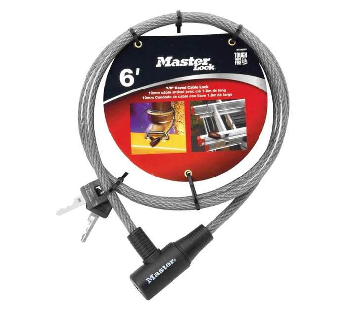 Master Lock Cable - Braided Plastic Coated (1.8mx10mm)
