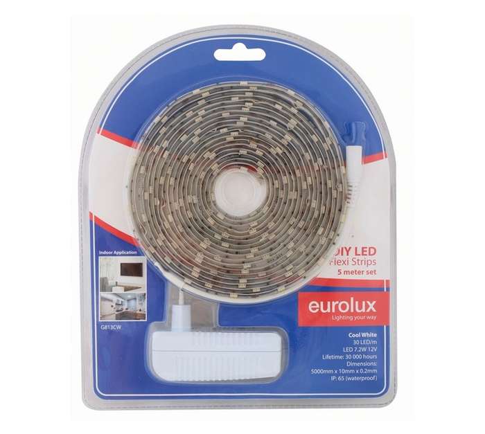 Eurolux G813CW DIY LED Strip Light - Cool White (5000mm)