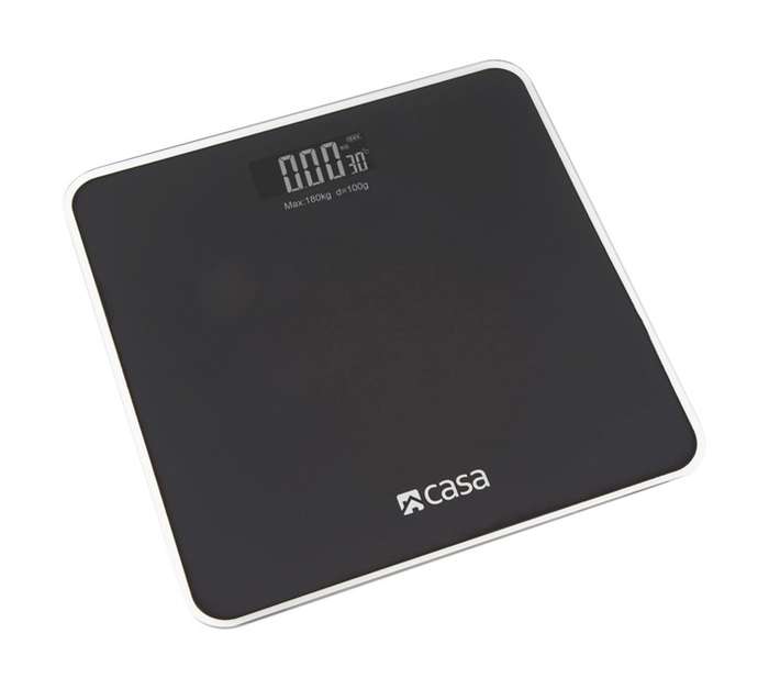 Casa Square Sparkle Nero Electronic Glass Scale - Black (335 x 328 x 45mm)