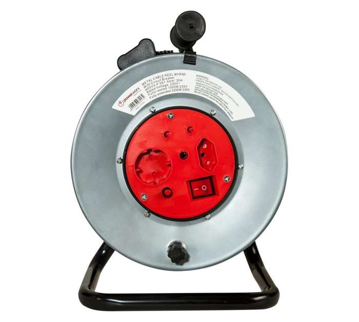 PowerWorx 16A Metal Reel (40m x 1.5mm)