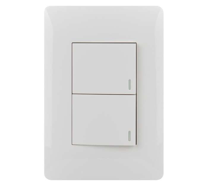Ysalis 2-Lever 2-Way 4x2 Switches - White
