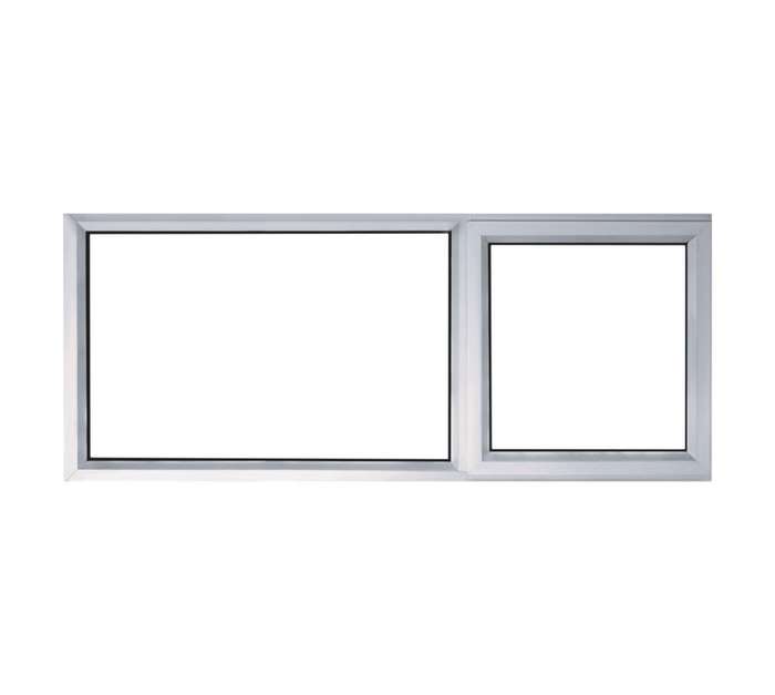 Kenzo KPT156RS 58mm RH LH Fix Aluminium Window - Bronze (1500 x 600mm)