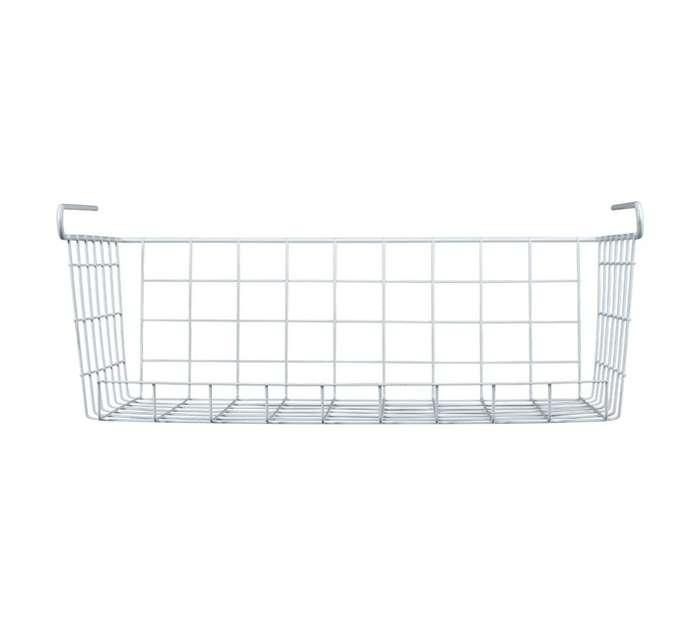 Storm Storage Shelf Hanging Basket - White
