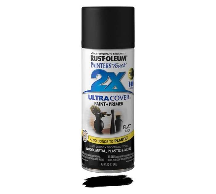 Rust-Oleum Spray Paint Touch 2X Ultra Cover - Flat Black Primer (340g)