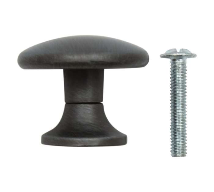 Home and Kitchen Mushroom Knob - Pewter (30mm)