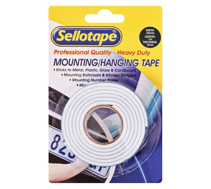 Sellotape Mount and Hanging - Blue/White (1000 x 24 x 78mm)