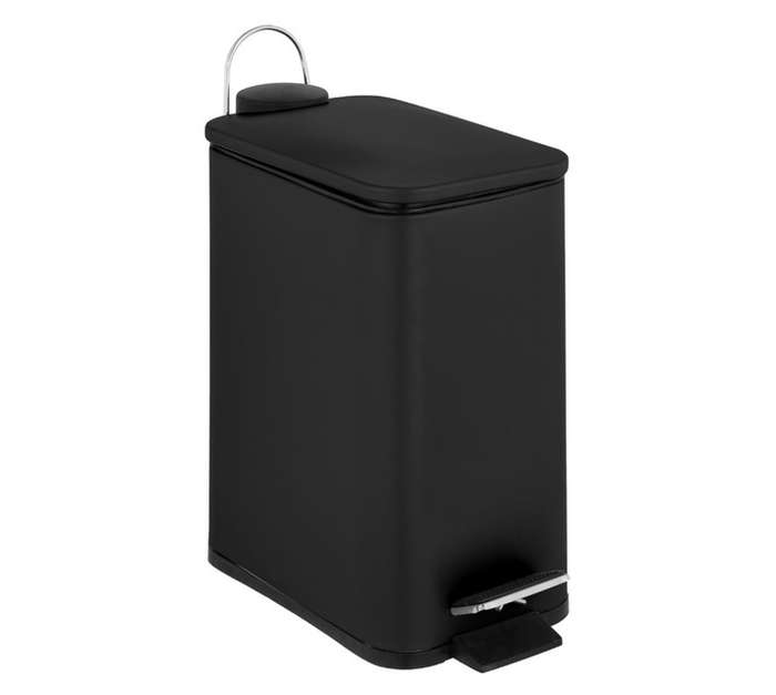 Lusso Brushed Waste Bin - Black (5L)