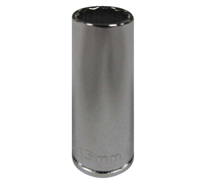 Mastercraft D/Wall Socket 3/8 Inch Dr 12 Pt - Chrome (13mm)