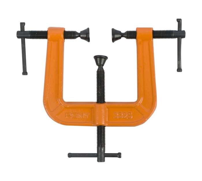 Jorgensen E-Z Hold Medium-Duty Expandable Spreader Clamp - Orange/Black (152.4mm)