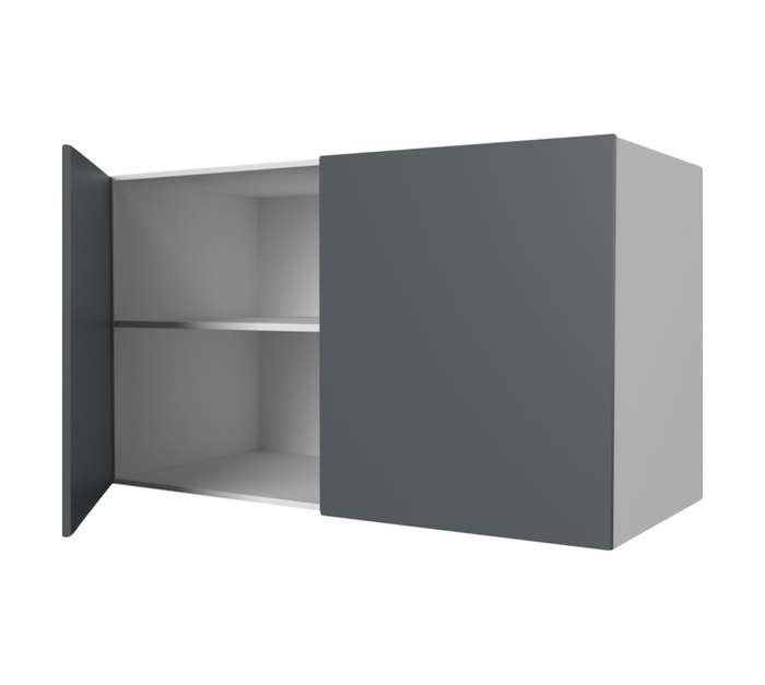 Home and Kitchen Gloss Top Cabinet Unit - Storm Grey (1200 x 300 x 720mm)