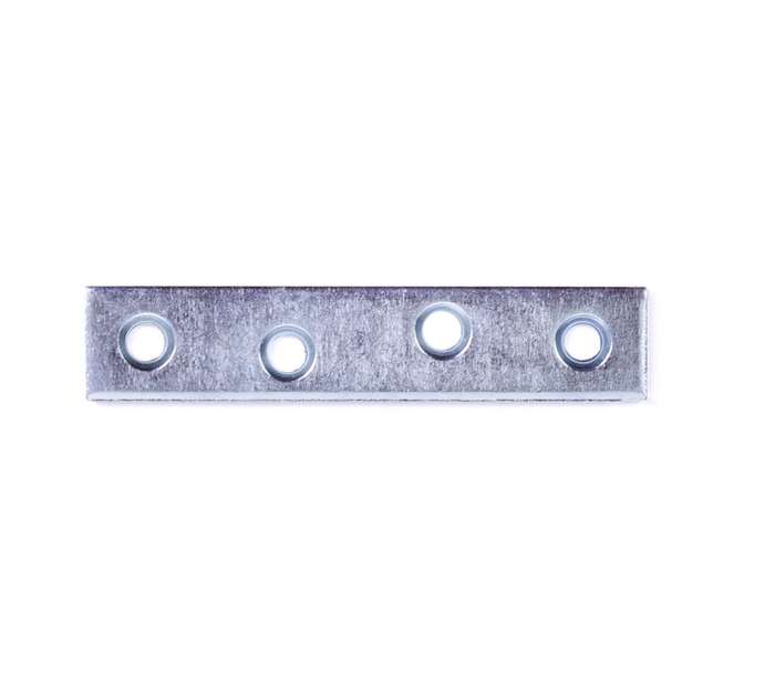Vormann 00183080Z Galvanised Straight Connecting Bracket Plate (80 x 15mm)