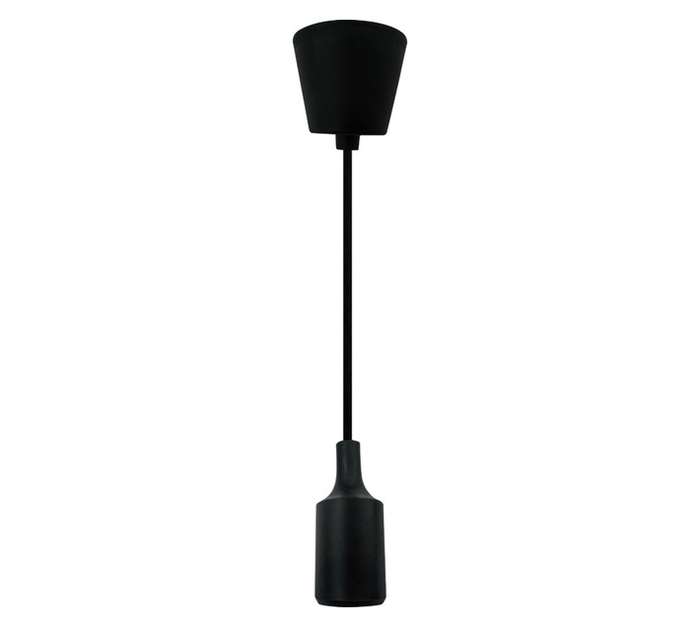Design House Cup and Cord Lamp Holder - Black