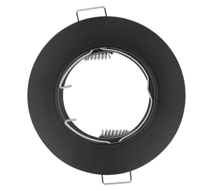 Lightworx DLFBPRB Round Non-Tilt Downlight Fixture - Black
