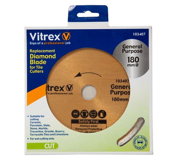 Vitrex Standard Diamond Blade (180mm)
