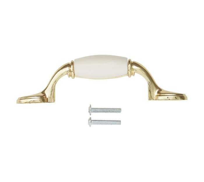Home and Kitchen Duckfoot Handle - White Brass (76mm)