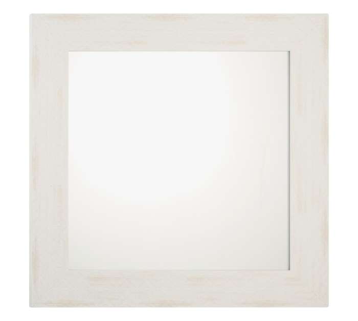 Design House Modern Damask Mirror - White (600 x 600mm)