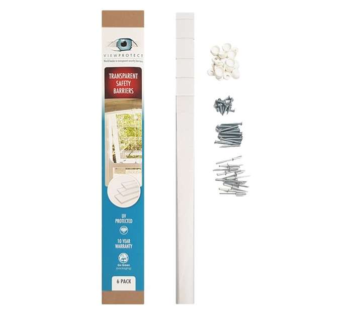 ViewProtect 6 Pack Burglar Bar - Transparent (760 x 75 x 38mm)