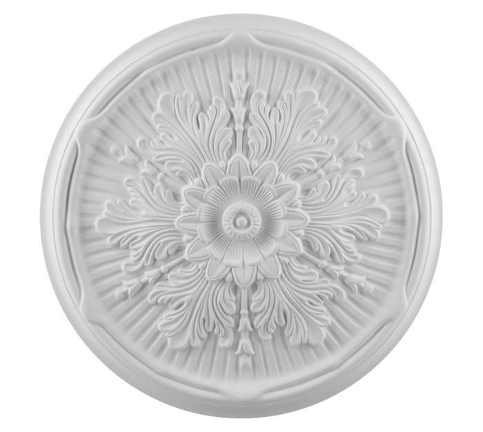 Upper Edge Small PU Leaves Ceiling Medallion (540mm)