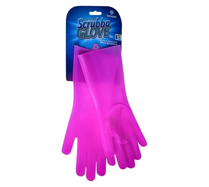 Oakmount Scrubba Cleaning Gloves - Pink