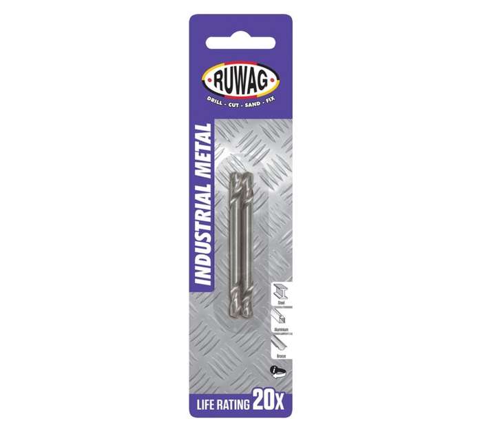 Ruwag RMSC30330 2 x Double Ended Stub Drill Bits (3.3 x 49mm)