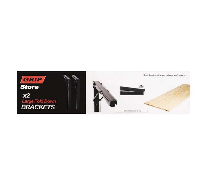 Grip Storage 2 Pack Large Fold Down Hook