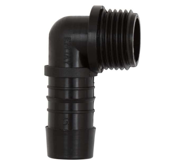 Emjay Insert Nylon Male Elbow (15mm)