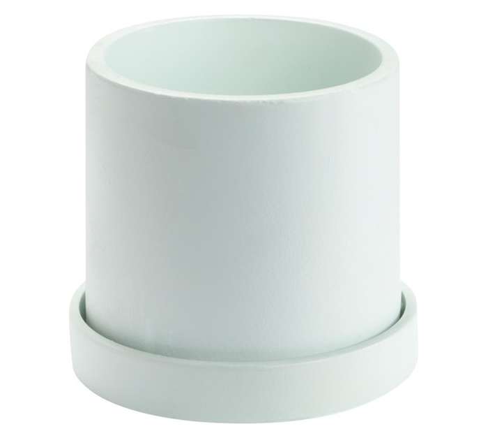 Good Roots Rachel Concrete Pot and Saucer - Sage (160 x 160mm)