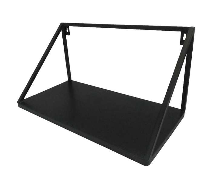 First Dutch Brands Medium Triangle Shelf - Black (400 x 205 x 205mm)