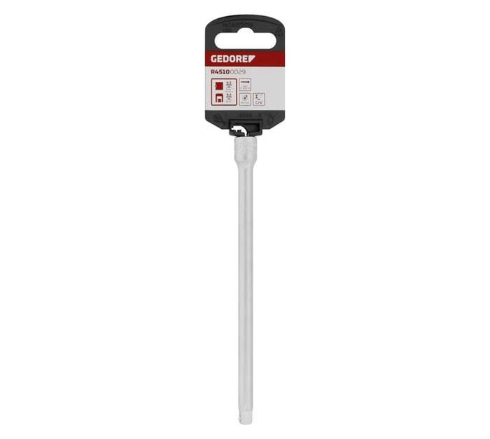 Gedore Red 1/4 Inch Bit Extension Socket (150mm)
