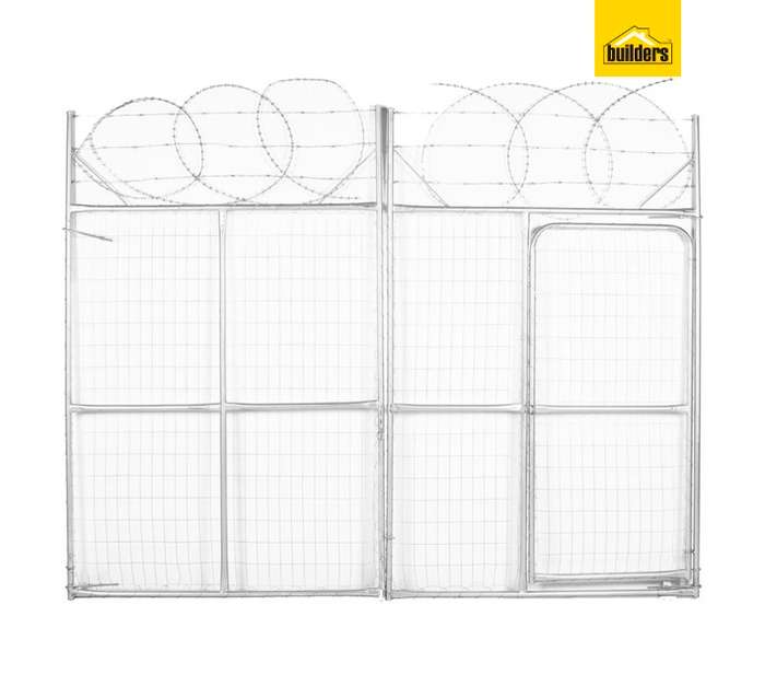 Awesome Steel Mesh and Razor Double Security Wire - Silver (1800 x 3600mm)