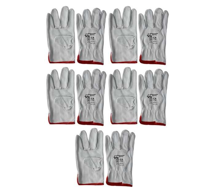 Hennox G012- 1 A Grade VIP Goat Skin Glove - White
