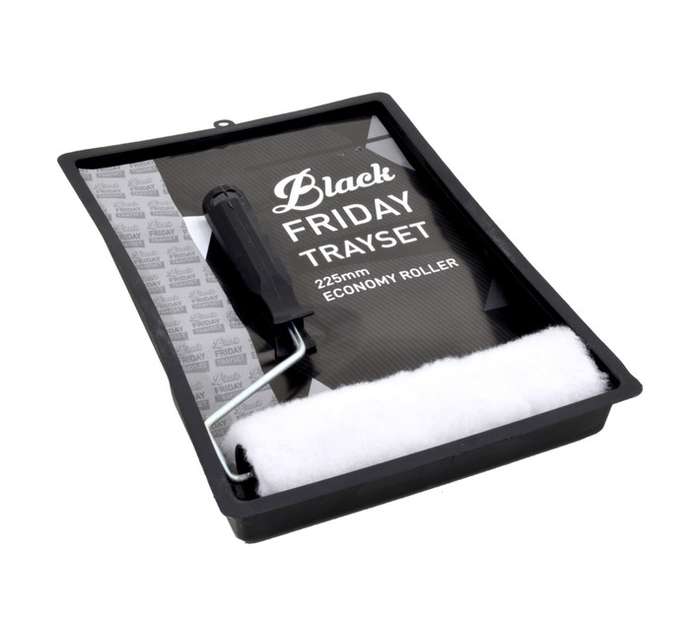 Academy Brushware F5000 Black Friday Roller Tray Set - Black (225mm)