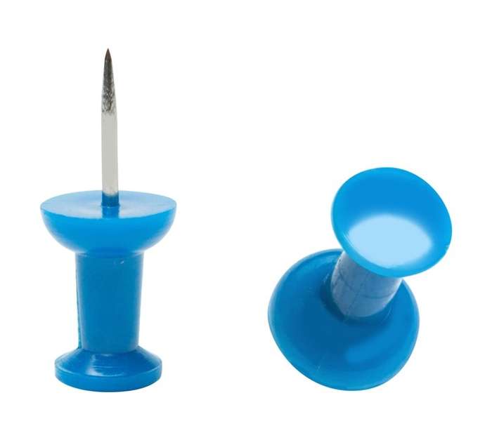 Parrot Products BA3001D 30 x Push Pins - Blue