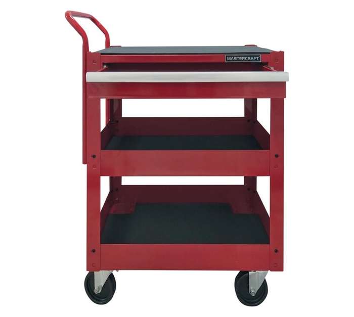 Mastercraft 1 Drawer Trolley Tool Box - Red