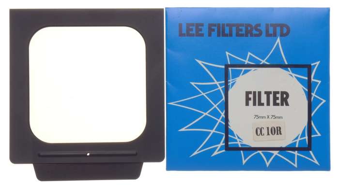 LEE Filters gelatin filter holder HASSELBLAD 40690 Color CC10R 75mmx75mm boxed