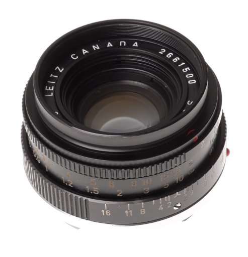 SUMMICRON 2/35mm COMPACT BLACK LEICA M MOUNT CAMERA LENS f=35mm VENTED HOOD NICE