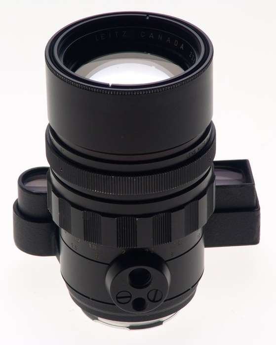 LEICA CAMERA LENS ELMARIT-M 1:2.8/135mm EYES f=135mm BLACK LENS CAPS FITS M8 M9