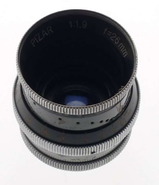 PIZAR 1.9/26mm BOLEX H16 AR LENS 1.9 f=26mm BLACK REAR LENS CAP C-MOUNT NICE NR