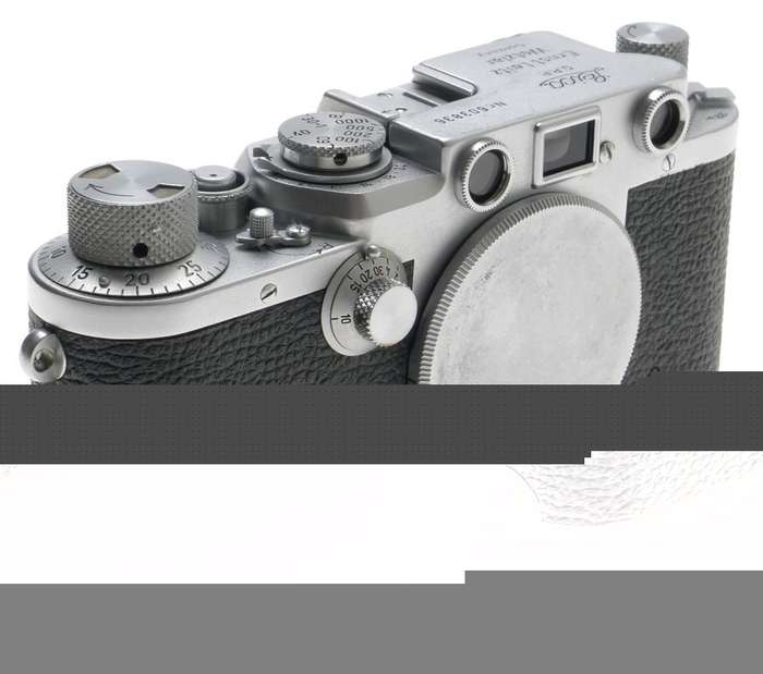 LEICA CHROME BODY 3F RANGEFINDER IIIF M39 MOUNT CAMERA SYNCH CABLE BLACK DIAL