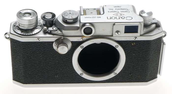 CANON EP M39 RANGEFINDER LEICA CHROME CAMERA BODY 35mm FILM SPOOL USED GOOD COND