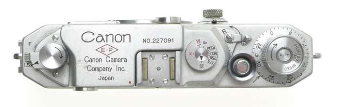 CANON EP M39 RANGEFINDER LEICA CHROME CAMERA BODY 35mm FILM SPOOL USED GOOD COND
