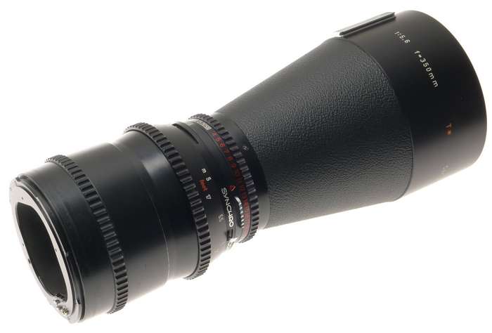 ZEISS TELE-TESSAR 5.6/350 T* HASSELBLAD CAMERA LENS HOOD FILTER CAPS CASED CLEAN