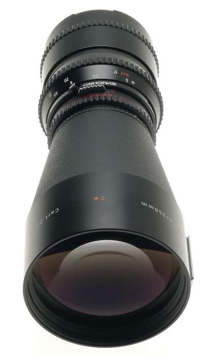 ZEISS TELE-TESSAR 5.6/350 T* HASSELBLAD CAMERA LENS HOOD FILTER CAPS CASED CLEAN