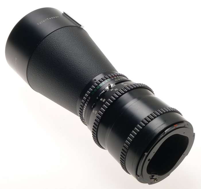 ZEISS TELE-TESSAR 5.6/350 T* HASSELBLAD CAMERA LENS HOOD FILTER CAPS CASED CLEAN