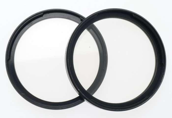 HASSELBLAD /50 CAMERA LENS FILTER 1x HZ -0 PAIR WITH CAPS FOR SALE WITH MANUAL