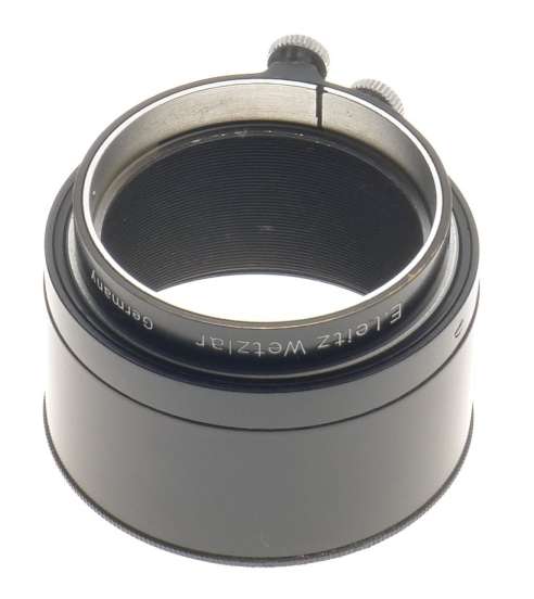 LEITZ VINTAGE ELMAR PRIME COLLAPSIBLE LENS HOOD SHADE BLACK PAINT CHROME LEICA
