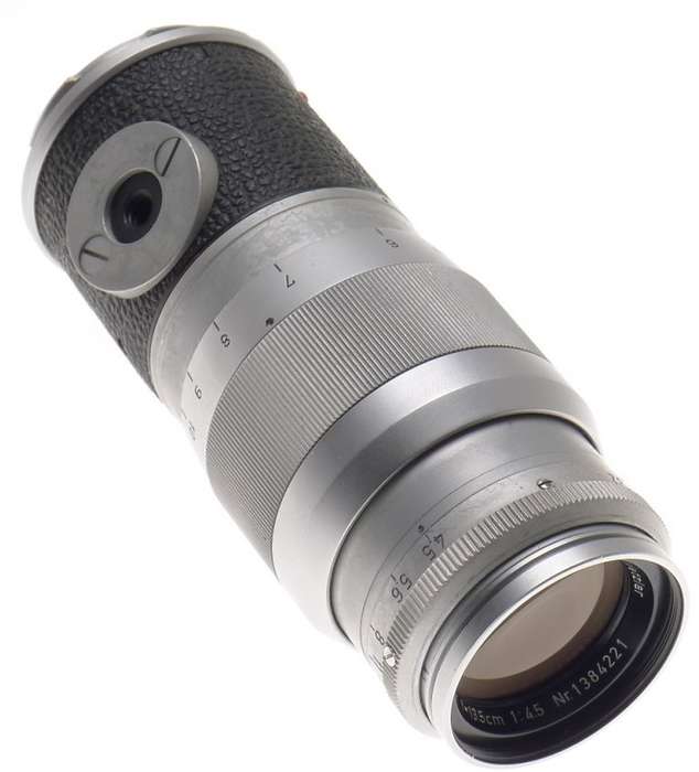 USED LEICA HEKTOR 4.5/13.5cm LEITZ f=135mm CAMERA CHROME LENS CAPS FITS M3 M8 M9