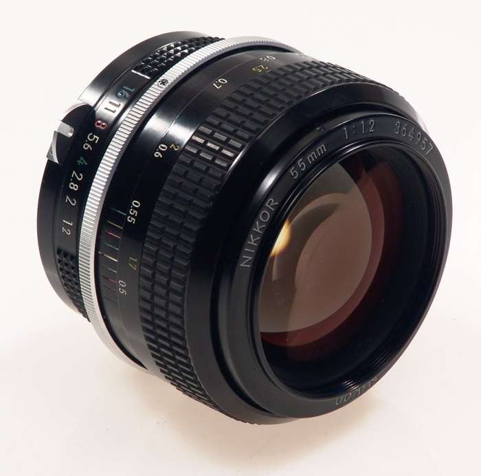NIKON CAMERA NIKKOR f=55mm FAST LENS 1:1.2/55mm RARE NR