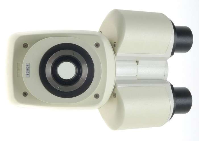 BINOCULAR HC ADJUSTABLE TUBE USED FITS LEICA DM LABORATORY DMLB MICROSCOPE