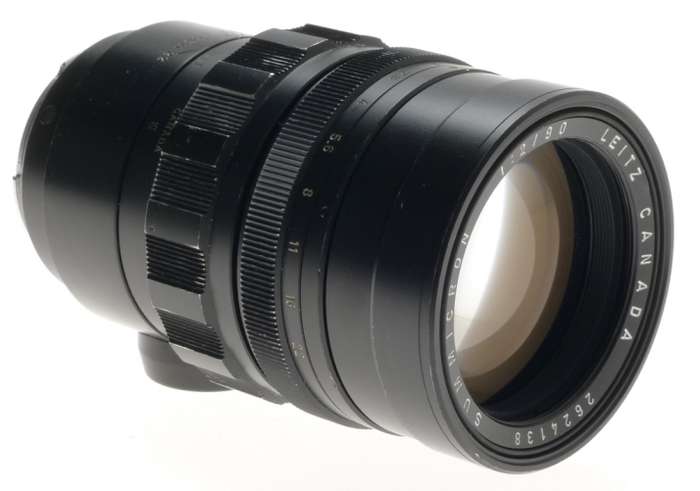 BLACK SUMMICRON 2/90mm CHROME M MOUNT LEICA CAMERA LENS f=90mm BOX FITS M9 M240